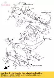 radiator assy van Yamaha, met onderdeel nummer 4TX124610000, bestel je hier online: