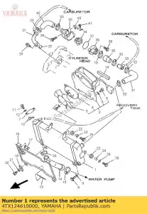 Yamaha 4TX124610000 zespó? ch?odnicy - Dół