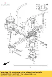 Here you can order the jet,main,117. 5 from Suzuki, with part number 0949123017: