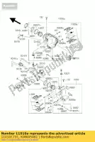 110101731, Kawasaki, filter-assy-air ej650-a1 kawasaki w 650 1999 2001 2002 2003 2004 2005 2006, Nieuw