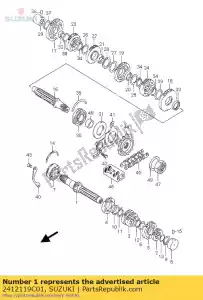 suzuki 2412119C01 eixo, contador - Lado inferior