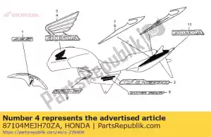 Honda 87104MEJH70ZA marque, l. réservoir de carburant * type1 - La partie au fond