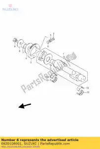 suzuki 0920108001 pin - Onderkant
