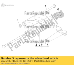 Aprilia 267550, Deriva, OEM: Aprilia 267550