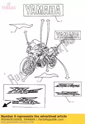 Tutaj możesz zamówić emblemat, yamaha od Yamaha , z numerem części 992460016000: