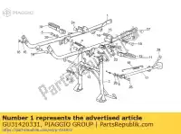 GU31420331, Piaggio Group, brazo de cuna derecha moto-guzzi x 750 1995, Nuevo