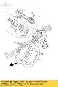 yamaha 4KM233171000 support, câble - La partie au fond