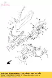 Aquí puede pedir guardabarros interior de Yamaha , con el número de pieza 5WGF15520400: