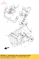 2C0146100000, Yamaha, conjunto de tubo de escape 1 yamaha yzf r 600 2006 2007, Nuevo