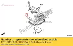 Aquí puede pedir cubierta comp., culata de Honda , con el número de pieza 12310KSE670: