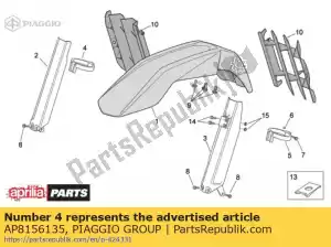 Piaggio Group AP8156135 rh mouwen beschermgeleider - Onderkant