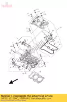 1WS111010900, Yamaha, cilinderkop assy yamaha  mt xsr 660 690 700 900 2014 2015 2016 2017 2018 2019 2020, Nieuw