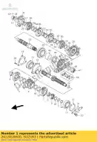 2412018H00, Suzuki, arbre, cntr suzuki gsf 1250 2007 2008 2009 2010, Nouveau