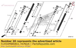 Here you can order the bolt, fr. Fork from Honda, with part number 51454MBR003: