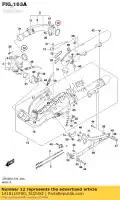 1418110F00, Suzuki, guarnizione, tubo di scarico suzuki  c vl vlr vz vzr 800 1500 1800 2000 2001 2002 2003 2004 2005 2006 2007 2008 2009 2010 2011 2012 2014 2015 2016 2017 2018 2019, Nuovo