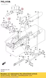 Qui puoi ordinare guarnizione, tubo di scarico da Suzuki , con numero parte 1418110F00: