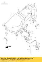 4521022D01, Suzuki, atacante, trava suzuki gsx r rf 750 900 1992 1993 1994 1995 1996 1997 1998, Novo