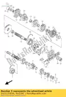 2423133E50, Suzuki, vitesse, 3e et 4e suzuki gsx r 750 1998 1999, Nouveau