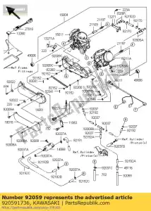 kawasaki 920591736 tube, 7x10x100 ksf250-a2 - La partie au fond