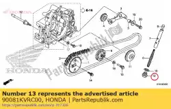 Tutaj możesz zamówić ? Ruba, uszczelnienie, 14mm od Honda , z numerem części 90081KVRC00: