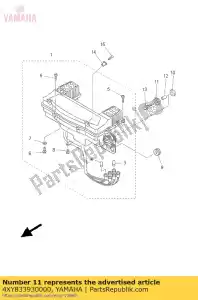 Yamaha 4XY833930000 damper 2 - Bottom side