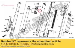 Aqui você pode pedir o anel, rolha de vedação de óleo em Honda , com o número da peça 51447KR6003: