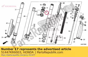 honda 51447KR6003 anel, rolha de vedação de óleo - Lado inferior