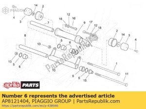 aprilia AP8121404 rod bush - Bottom side