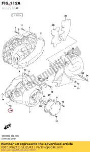 suzuki 0910306213 tornillo, 6x30 - Lado inferior