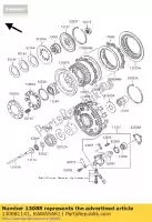 130881141, Kawasaki, attrito piastra vn1500-p1 kawasaki vn 1500 2002 2003, Nuovo