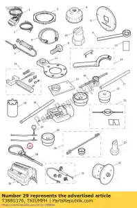 triumph T3880376 strap, alternator holder - Bottom side