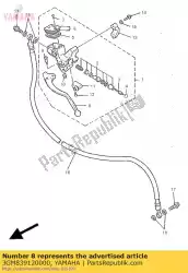 hendel 1 van Yamaha, met onderdeel nummer 3GM839120000, bestel je hier online: