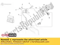 AP8224081, Piaggio Group, interrupteur principal - antivol de direction aprilia  habana mojito 50 125 150 1999 2000 2001 2002 2003 2004 2005 2006 2007 2008, Nouveau