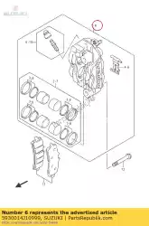 Here you can order the caliper assy,fr from Suzuki, with part number 5930014J10999: