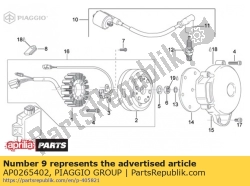 Aprilia AP0265402, Ecu numérique, OEM: Aprilia AP0265402