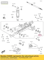 Qui puoi ordinare ring-o, 58. 4x3 kvf300ccf da Kawasaki , con numero parte 92055Y030: