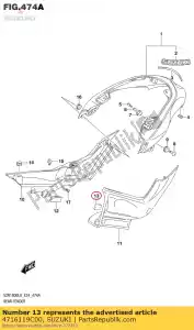 suzuki 4716119C00 cushion - Bottom side