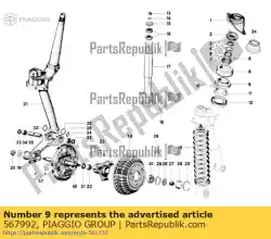 Ici, vous pouvez commander le rondelle grower d5 auprès de Piaggio Group , avec le numéro de pièce 567992: