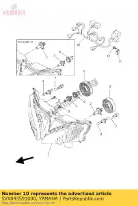 yamaha 5VX843591000 cordon, phare - La partie au fond