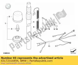 tubulaire module van BMW, met onderdeel nummer 63172316894, bestel je hier online: