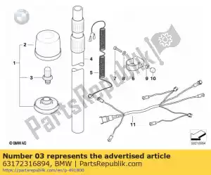 bmw 63172316894 tubulare module - Bottom side