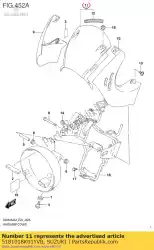 Here you can order the cover,meter center(black) from Suzuki, with part number 5181018K01YVB: