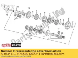 Qui puoi ordinare marcia z = 23 da Piaggio Group , con numero parte AP0634110: