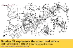 Here you can order the bolt, cowl setting from Honda, with part number 90112MCT000: