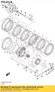 suzuki 2146248G00 schijf, koppeling pre - Onderkant