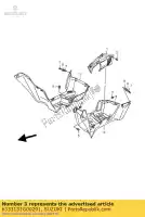 6333131G00291, Suzuki, mud guard,footr suzuki lt a 700 2005 2006 2007, New