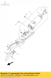 Aqui você pode pedir o conjunto silencioso 1 em Yamaha , com o número da peça 4D3147101000: