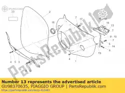 Aquí puede pedir tornillo hexagonal m6x35 de Piaggio Group , con el número de pieza GU98370635: