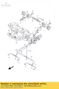 suzuki 1571021H00 conjunto injetor - Lado inferior