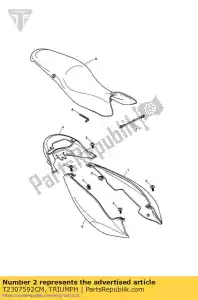 triumph T2307592CM t2307592 cm rh do painel traseiro - Lado inferior
